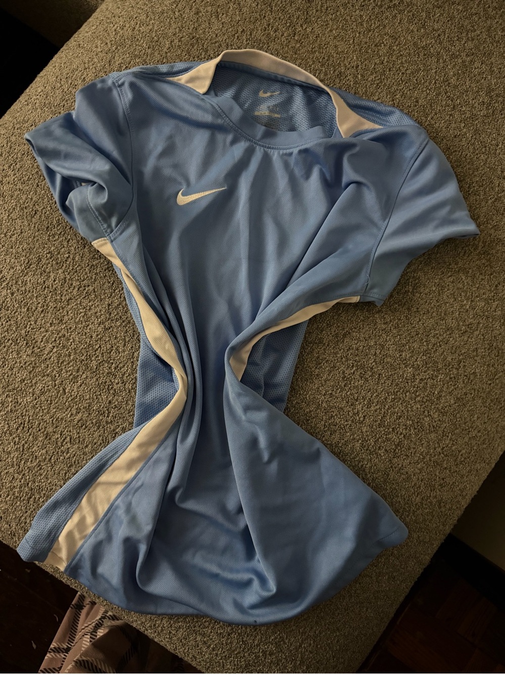 Nike Light Blue Athletic Mini Dress with White Accents